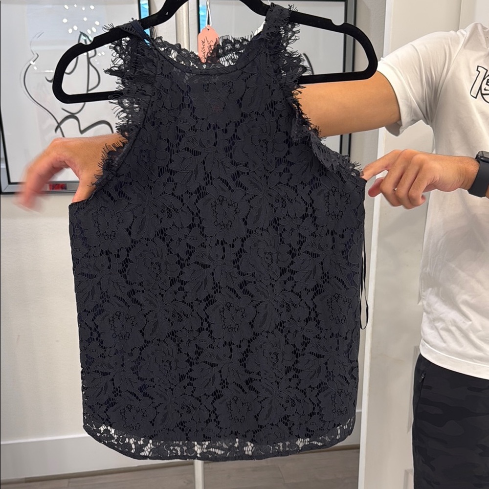 Elegant Black Lace Blouse